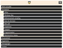 Tablet Screenshot of infoformations.fr